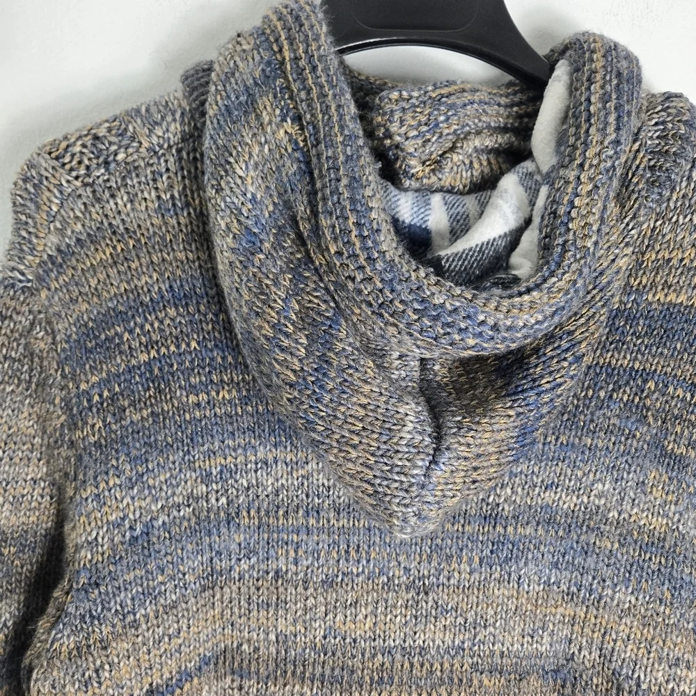 Leif Nelson Chunky Knit Hooded Men’s Sweater